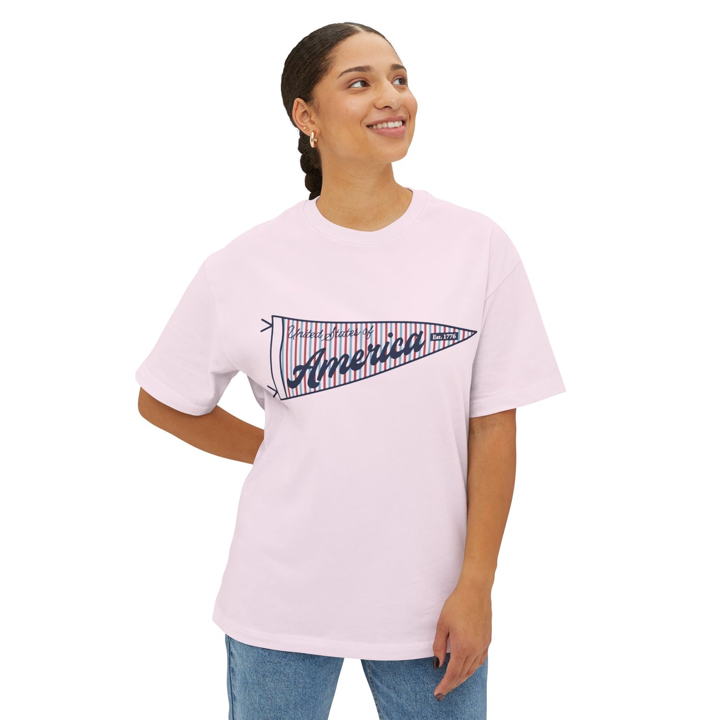Striped Pennant Tee ~ USA 250th Anniversary