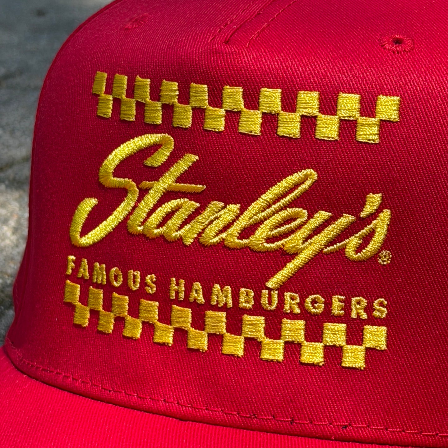 Stanley's Embroidered Checker Trucker Hat