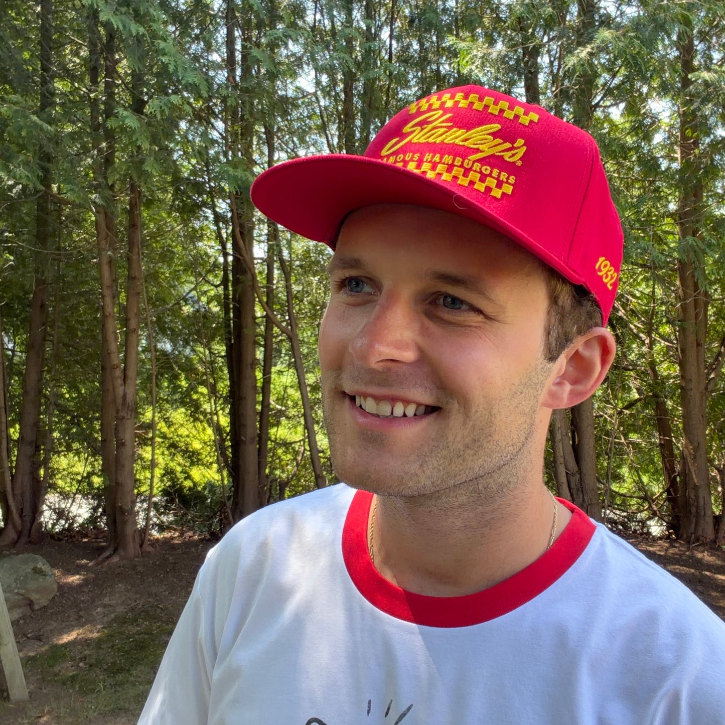 Stanley's Embroidered Checker Trucker Hat