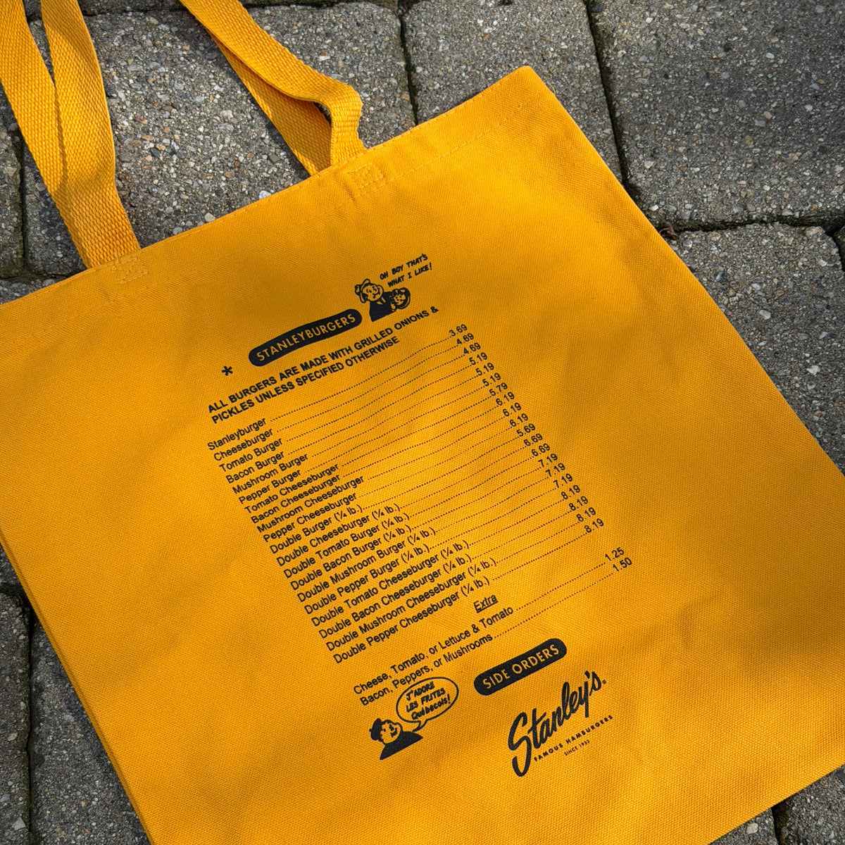 Stanley's Menu Yellow Tote Bag