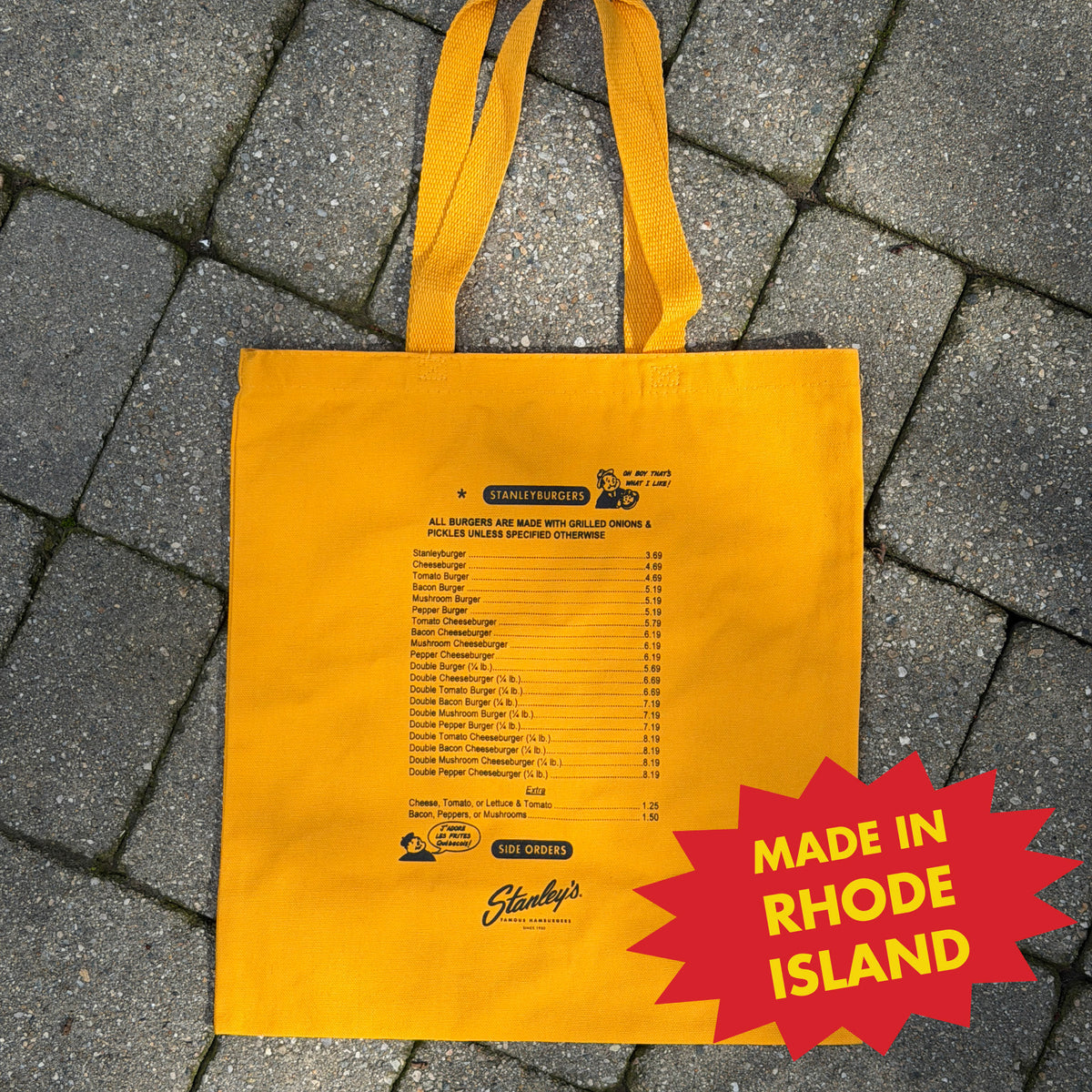 Stanley's Menu Yellow Tote Bag